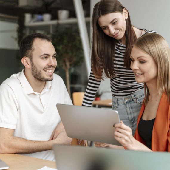young business people working