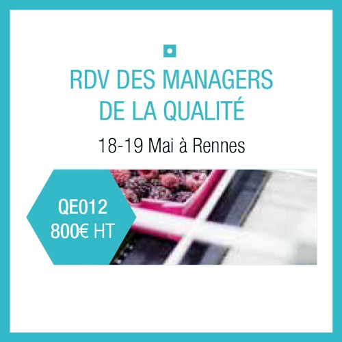 RDV DES Managers de la Qualite en IAA