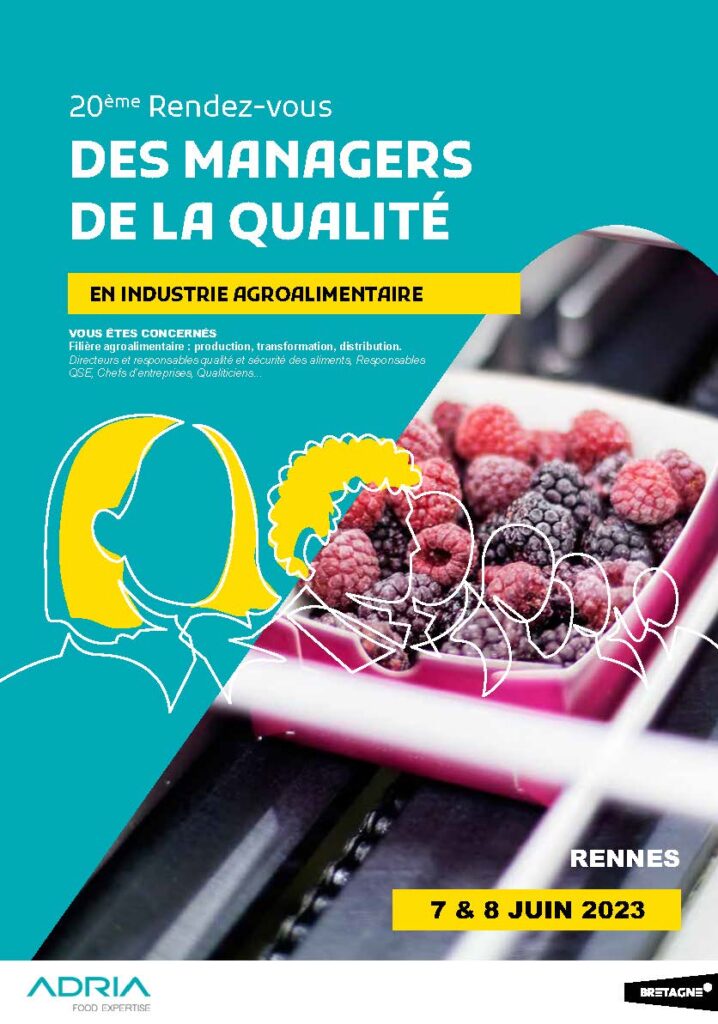 20ème RDV des Managers de la Qualite en IAA 2023 Adria
