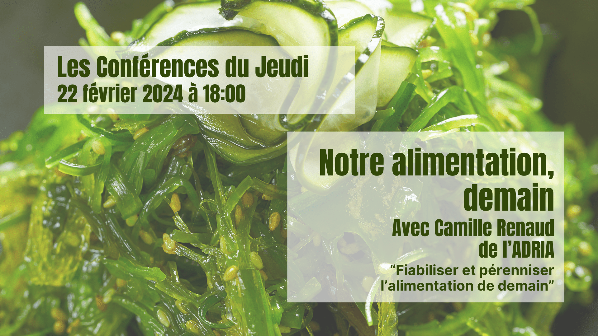 Conférence Alimentation de demain