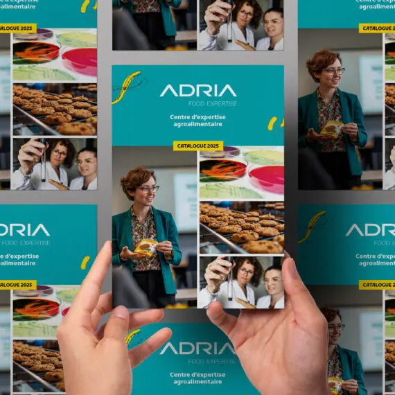 Le nouveau catalogue ADRIA 2025 est disponible Catalogue ADRIA 2025 agroalimentaire mockup a4