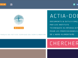 Site ACTIA-DOCS, UNE BASE DE DONNÉES SCIENTIFIQUE ET TECHNIQUE POUR LES PROFESSIONNELS DE L’AGRO-ALIMENTAIRE