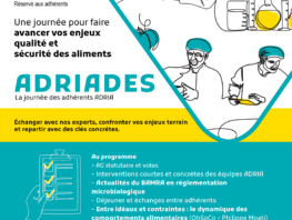 ADRIADES 2026 : Une journée pour faire avancer vos enjeux qualité et sécurité des aliments gabarit invitation v3