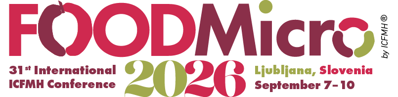 Logo FoodMicro 2026 - 31st International ICFMH Conference - Ljubljana, Slovenia, September 7-10